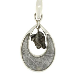 Teardrop Meteorite Pendant With Campo & Muonionalusta -Johan Jewelry Shop RSSB008 Edit