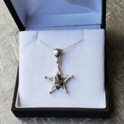 Campo Del Cielo Meteorite Necklace 16 Campo Del Cielo Meteorite Necklace -Johan Jewelry Shop RSSB59StarShapedMeteoriteNuggetNecklace