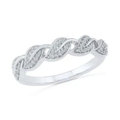 Stackable Wedding Band With Diamond Leaf Design -Johan Jewelry Shop RU202561 W 6f735321 79fc 4b79 8cbb fdb400e3fff8