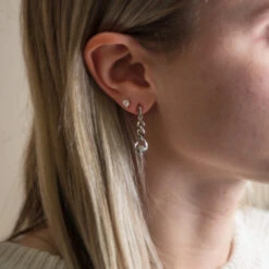 Tiered Dangle Earrings With Diamonds 12 Tiered Dangle Earrings With Diamonds -Johan Jewelry Shop SHEF016402Art04 2024Cropped 3