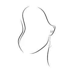 Diamond Accented Twist Drop Earrings -Johan Jewelry Shop SHEF018179