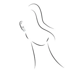 Tiny Diamond Heart Stud Earrings -Johan Jewelry Shop SHEF025667AAW