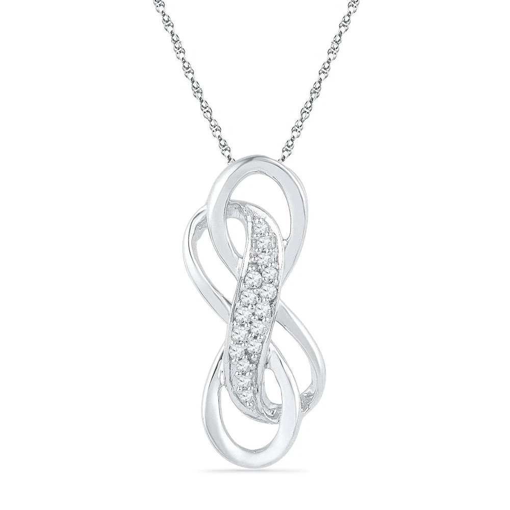 Double Infinity Diamond Necklace 3 Double Infinity Diamond Necklace