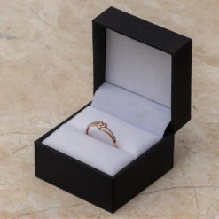 Rose Gold Diamond Heart Promise Ring 7 Rose Gold Diamond Heart Promise Ring -Johan Jewelry Shop SHRF009618ATPArt