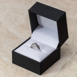 Black & White Diamond Promise Ring 7 Black & White Diamond Promise Ring -Johan Jewelry Shop SHRF072568AAWBWArt 2