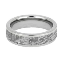 6mm Genuine Gibeon Meteorite Ring For Him Or Her -Johan Jewelry Shop SIG3013 Meteorite 4
