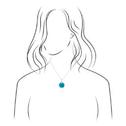 Genuine Kingman Turquoise Circle Necklace -Johan Jewelry Shop SIG3022 ee4d3d21 b5d5 416c aee8 08a7c3e472da