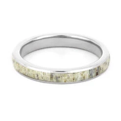 Thin Deer Antler Women's Wedding Ring 16 Thin Deer Antler Women's Wedding Ring -Johan Jewelry Shop SIG3024AntlerTitanium4