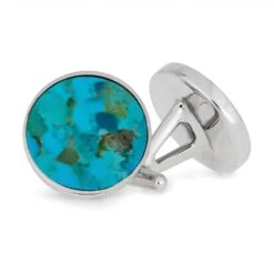 Totally Turquoise Gift Set - Cuff Links & Tie Clip -Johan Jewelry Shop SIG3043 Flat 1 43641cfd b853 4f2e bf37 e169ba3810fc