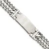 Double Strand Curb Chain Bracelet With Engravable Plate -Johan Jewelry Shop SRB1632 7.75