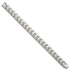 Three Strand Weave Style Bracelet In Stainless Steel -Johan Jewelry Shop SRB2778 8.5 2
