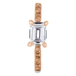 Octagonal Cut Diamond Engagement Ring -Johan Jewelry Shop ST699 22 1E 2cac3a0d 9671 45d6 997c 88af728a75e3