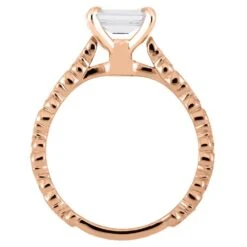 Octagonal Cut Diamond Engagement Ring -Johan Jewelry Shop ST699 22 3E 3e624abb b686 4417 a4d4 116642a6903b