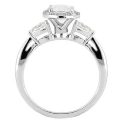 Moissanite Halo Engagement Ring With Diamond Accents 16 Moissanite Halo Engagement Ring With Diamond Accents -Johan Jewelry Shop ST711 25 3 E c8d6745e 7061 4bf8 9e6f cbf3bb5d4ed5