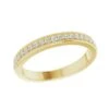Moissanite Vintage Style Half Eternity Band