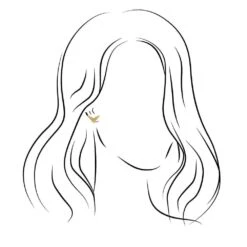 Sculptural-Inspired Stud Earrings -Johan Jewelry Shop ST86936