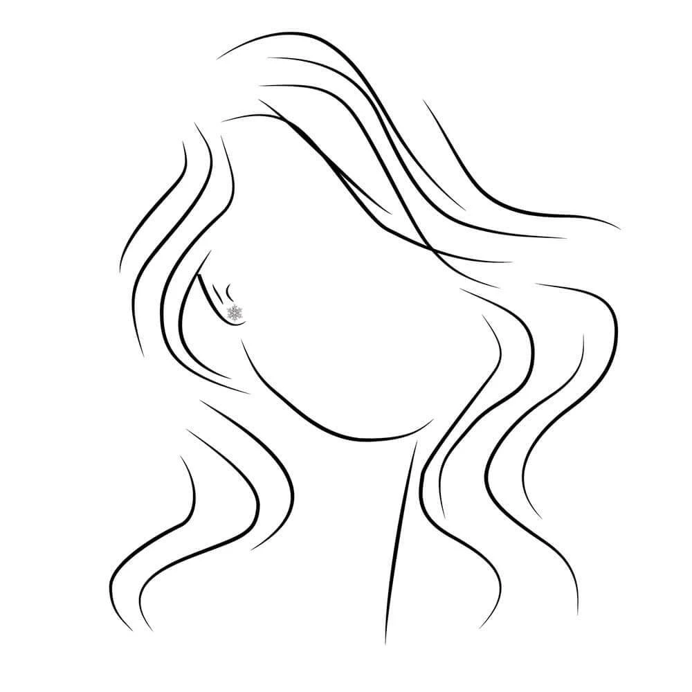 Petite Snowflake Stud Earrings 5 Petite Snowflake Stud Earrings - Image 3