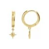 Star Hoop Earrings