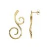 Dainty Gold Scroll Dangle Earrings -Johan Jewelry Shop StullerEarrings 0145 ST84322