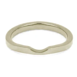 Custom Contour Women's Wedding Band 12 Custom Contour Women's Wedding Band -Johan Jewelry Shop WG 4 E