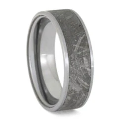 Tungsten Meteorite Ring For Men