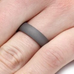6mm Exotic Wood Ring In Sandblasted Titanium -Johan Jewelry Shop a6ace1132fc18c6b1882fa9fcfec3ff7