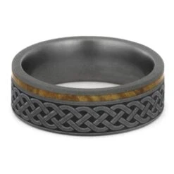 Men's Wood Wedding Band With Celtic Engraving 13 Men's Wood Wedding Band With Celtic Engraving -Johan Jewelry Shop aabe1fe7b025f804262d887f85995be8