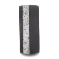 Sandblasted Titanium Wedding Band With White Stardust™ -Johan Jewelry Shop b6b747a181e10e76e18db68b892b9c83