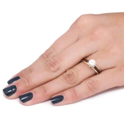 Solitaire 6-Prong Moissanite Engagement Ring With Wood Inlay 15 Solitaire 6-Prong Moissanite Engagement Ring With Wood Inlay -Johan Jewelry Shop ceaedbe818499eff7ca5a9218b63122d