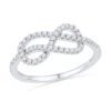 Diamond Infinity Band Or Anniversary Ring, Silver Or Gold -Johan Jewelry Shop cecf814d9506b96471a24144f2ef7b40