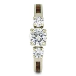 Three Stone Engagement Ring With Wood Inlay 12 Three Stone Engagement Ring With Wood Inlay -Johan Jewelry Shop d3ea798e8261f013d79fb73acb2ecd48