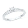 Traditional, Three Stone Round-Cut Diamond Ring -Johan Jewelry Shop d4c9bb991495ea4029caa700eb70a8d3