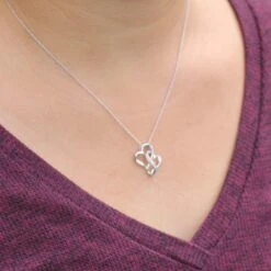 Double Heart Infinity Necklace, Silver -Johan Jewelry Shop dabb05c41df617b6ebfbb1cb6b35e42d c7a4bb38 6799 4bb2 b235 fc2514c43edc