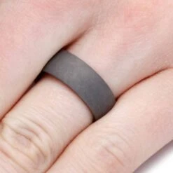 Men's Exotic Wood & Sandblasted Titanium Ring -Johan Jewelry Shop ddc8b911204af5646ffd698b981c2b99
