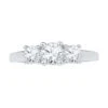 Classic, Round Cut Diamond Three Stone Engagement Ring -Johan Jewelry Shop e63130945d6de1d6e0ab7567adfacd76