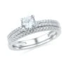 3/4 Carat TW Diamond Solitaire Bridal Set