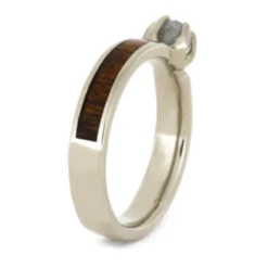 Rough Diamond Engagement Ring With Ironwood Inlay -Johan Jewelry Shop f22ce675840c4127ba90760c0f5e247b