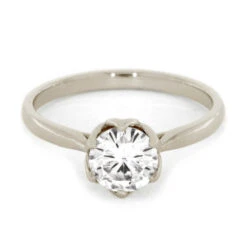Moissanite Engagement Ring With A Flower Setting 10 Moissanite Engagement Ring With A Flower Setting -Johan Jewelry Shop f4afc21ac63709e50d6ede9777134c59