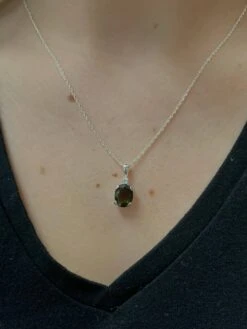 Faceted Moldavite Necklace -Johan Jewelry Shop image 2ad816f9 13e8 4ba2 911d 84851f515dec